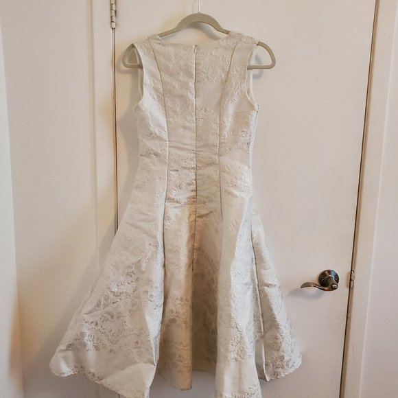 Wedding/Occassion Dress - Ivory Jaquard - BNWT - Picture 6 of 11